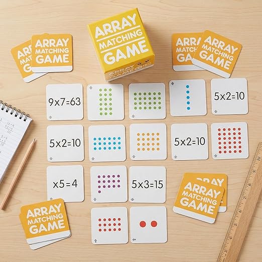Fun Express Array Matching Game - 161 Pieces - Educational and Learning Activities for Kids