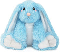 Bunny Microwavable Stuffed Animal – 1.5 lb Unscented Heating Pad Plush, Soft Cozy Bunny Toy for Relaxation and Comfort, Gift for Women, Girls, Adults & Kids by Happy Fuel, Blue