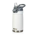 Nuby Thirsty Kids No Spill Flip-It Reflex Stainless Steel Travel Cup or Water Bottle - 10 Oz - 18+ Months - White - Back to School Essentials