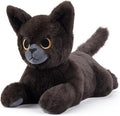 Black Cat Microwavable Weighted Stuffed Animals,Heating Pad Stuffed Animal for Period Cramps&Pain Relief&Warm,Lavender Scented Heat&Cold Cat Plushies Toy for Kids, Cozy Gifts for Girls Boys