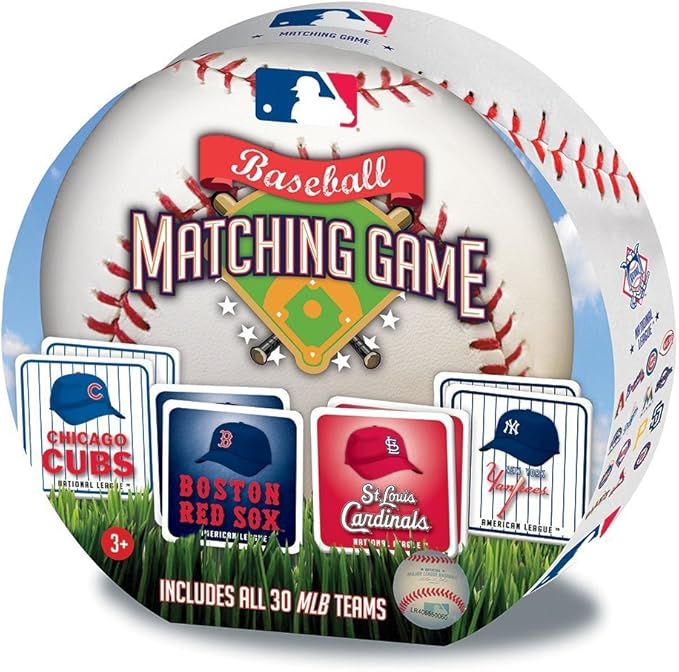 MasterPieces MLB Matching Game, Includes All 30 Baseball Teams, For Ages 3+