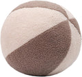 12 Inch Round Hugging Pillow Plush Toy Soft Plushies Throw Pillows Kids' First Plush Toys for Home Decor Or Gift for Kids and Lovers (Cream&Coffee)