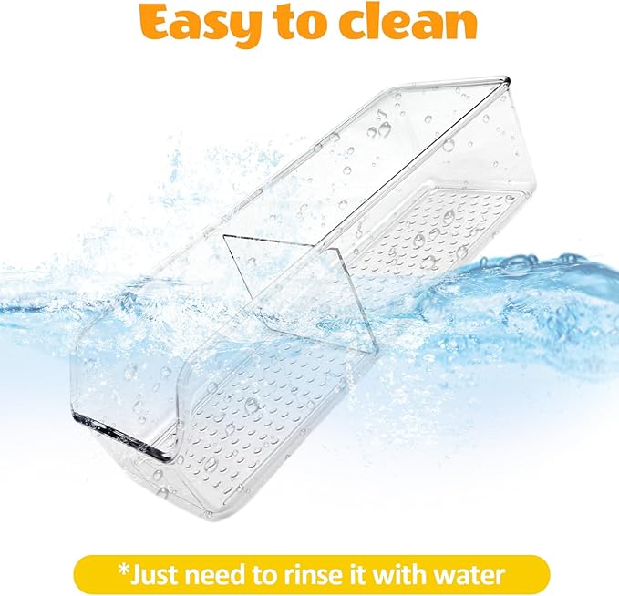 Zebrabox 2 Pack Breast Milk Storage Bottles Solution Set Compatible with Medela for Fridge,Plastic Organizer Bin with Divider for Breast Milk Bags, Food Pouches, Or Baby Food Jars/Containers/Bottles