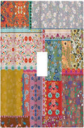 Light Switch Cover Boho Patchwork Bohemian Stitching Colorful Floral 1 Gang Wall Plate Cover Single Toggle Outlet Covers Decorative Switchplate Electrical Faceplate for Bathroom Home Decor