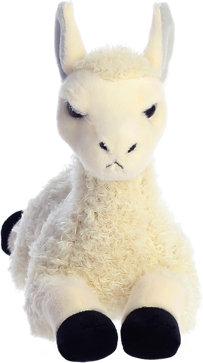 Aurora® Adorable Flopsie™ Llama Stuffed Animal - Used to Create Imaginative Play Adventures - Perfect for Birthdays, Kids and Adults, All Ages - White 12 Inches