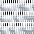 48 Pcs Silver Noise Makers Glitter Metallic Fringed Noise Makers Horns for Baby Shower, Kids Birthday, New Year Party Favor