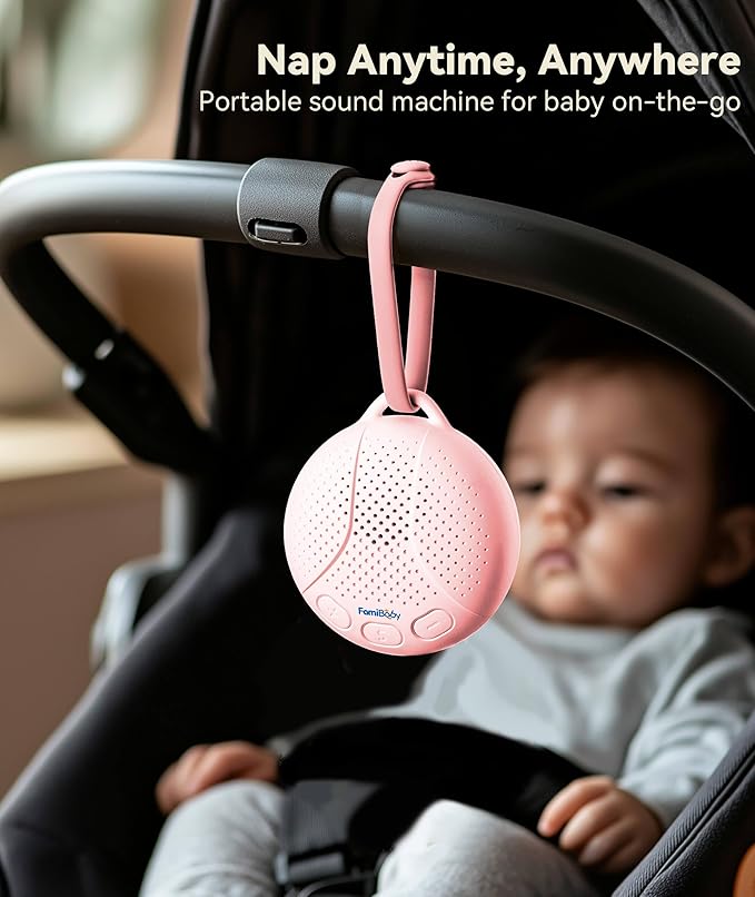 Sound Machine for Babies and Kids - Baby Sleep Soother | Portable White Noise Machine with Night Light for Nursery | 16 Soothing Sounds | Shush | Travel | Registry Gift | Baby Shower