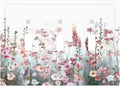 Colorful Flowers Pink Floral Watercolor Plant Decorative Switch Plates 3 Gang Wall Plate Triple Toggle Light Switch Cover Faceplate Electrical Wall Panels for Bed Room Living Room Decor