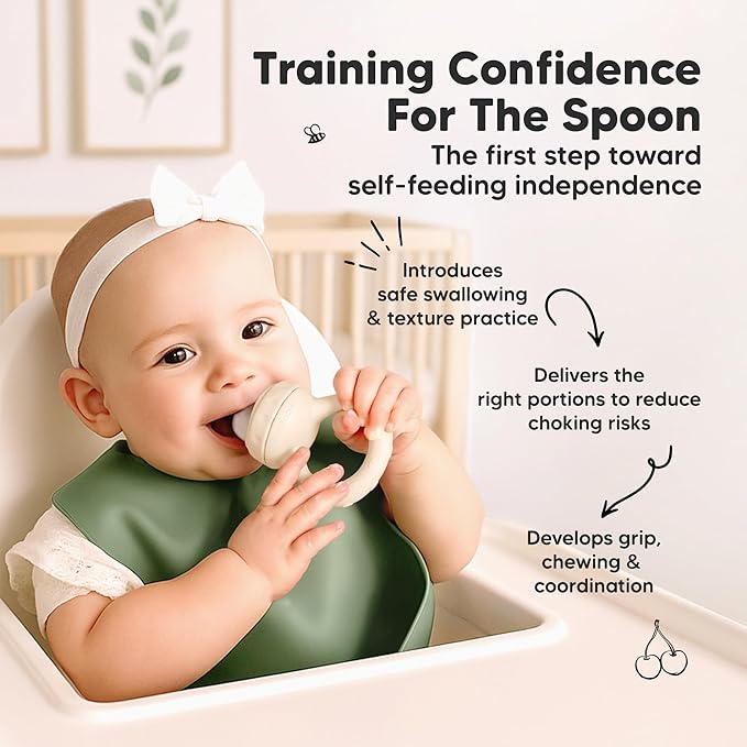 KeaBabies Baby Fruit Feeder 2pk - Silicone Baby Food Feeder for Babies 6-12 Months, Breast Milk Popsicle Teether, Weaning, Pacifier, Freeze Frozen Solid Food, Infant Feeding Essential (Roseate)
