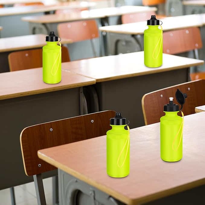 Zubebe 36 Pcs Sports Water Bottles Bulk Squeeze Reusable Bpa-free Plastic Water Bottles End of the Year Gifts Summer Gifts for Students School Travel Hiking Cycling Event Team Gift