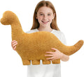 Andywoo Dino Chicken Plush Nuggets Pillow for Funny Birthday Gifts, Cute Funny Stuffed Animals Toy for Boy and Girl, Dinosaur Gifts for Kids Teens and Adults (Brachiosaurus, Large)