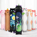 Mewaii Long Cat Plush 5 Sizes, 120% Extra Filling Giant Plushness Kids Body Pillow, Kawaii Cute Black Cat Stuffed Animals Plushies, Big Long Body Pillow Black Cat Plush Gift for Girls 28”