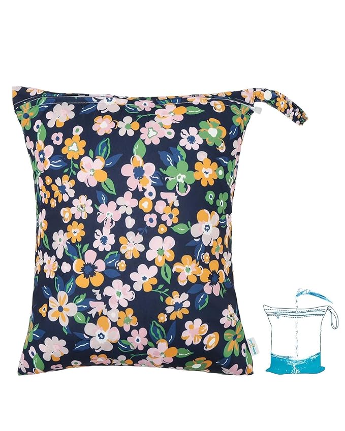 babygoal Waterproof Wet Dry Bag for Swim Diapers, Swimsuit, Travel, Beach Pool Daycare Yoga Stroller Bag, Leakproof Food Storage & Wet Clothes Organizer