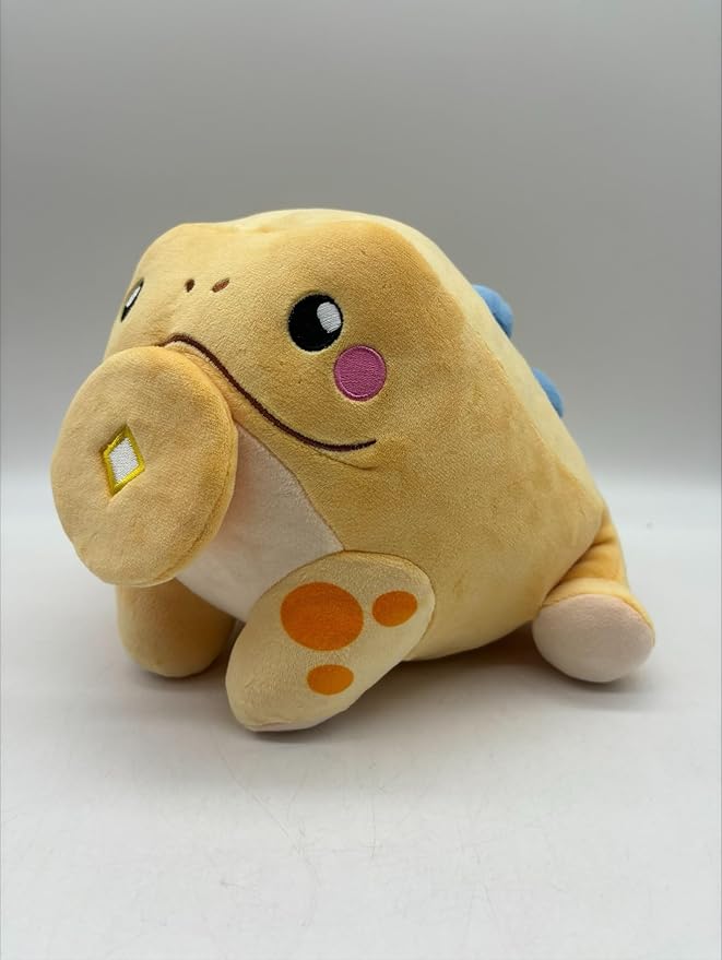 7 Inch Lucky The Jin Chan Plush- Ultra Soft & Squishy- Made from Eco-Friendly Materials- Encourages Imaginative Play- Chinese Folklore- Money Toad Stuffed Animal Gift for Kids 3+