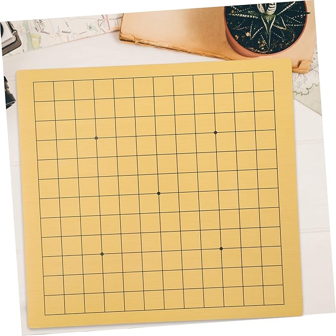 Milisten 2pcs Reversible Go Chess Board for Boy Girl Wooden Educational Chessboard Portable Folding Design for Beginners and Family Fun