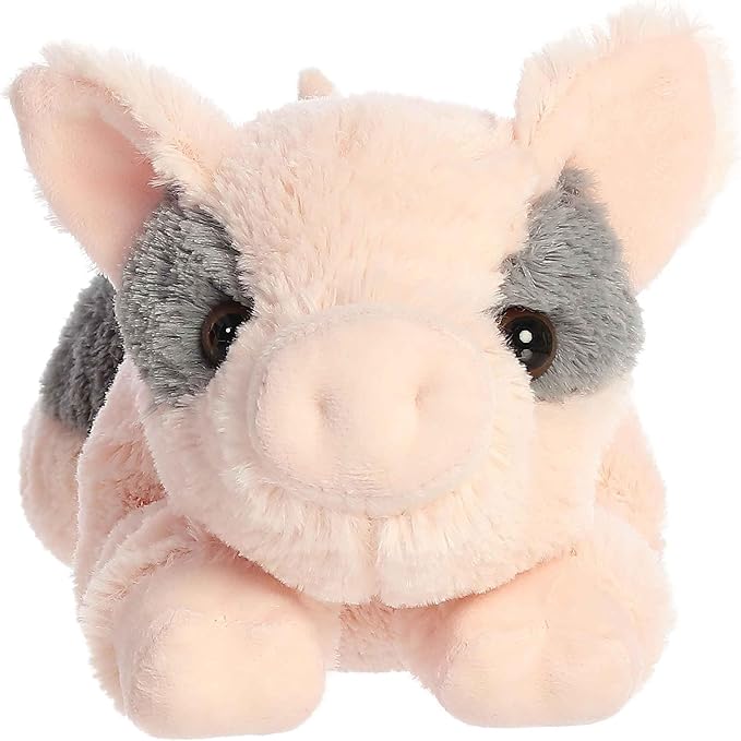 Aurora® Adorable Flopsie™ Tidbit Mini Pig™ Stuffed Animal - Used to Create Imaginative Play Adventures - Perfect for Birthdays, Kids and Adults, All Ages - Pink 12 Inches
