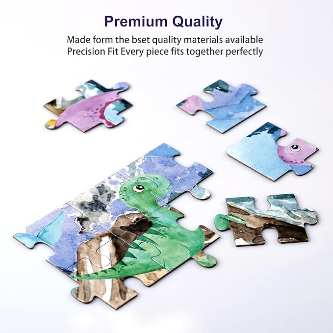 4 in 1 Increasing Difficulty Kid Puzzle for Kids, Ages 3-8, 24-60-Piece, Puzzles for Children Learning Educational Puzzle Toys for Boys and Girls Set for Kids(4 Puzzles)