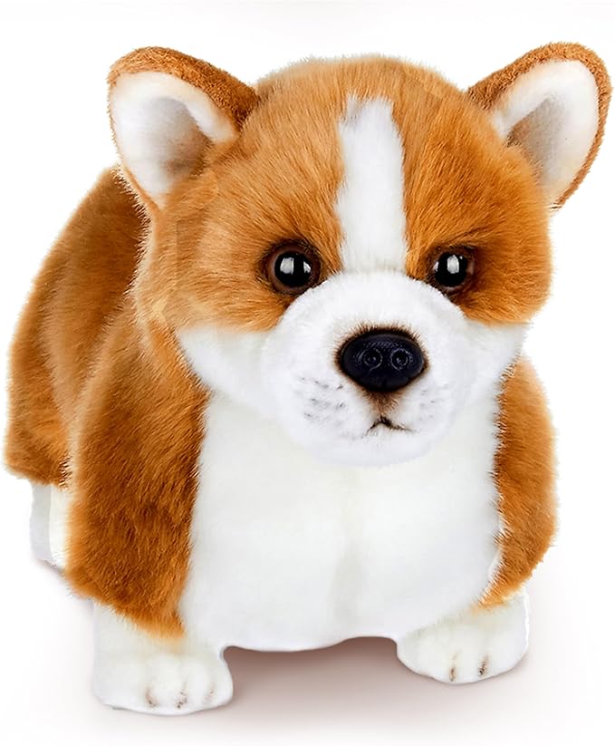Bearington Queenie Corgi Plush Stuffed Animal Puppy Dog, 13 inch