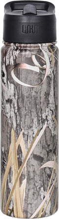 Wildkin Mossy Oak 22oz Kids Water Bottle – Leakproof, Vacuum-Insulated, Durable, Easy-Clean - Shadow Grass