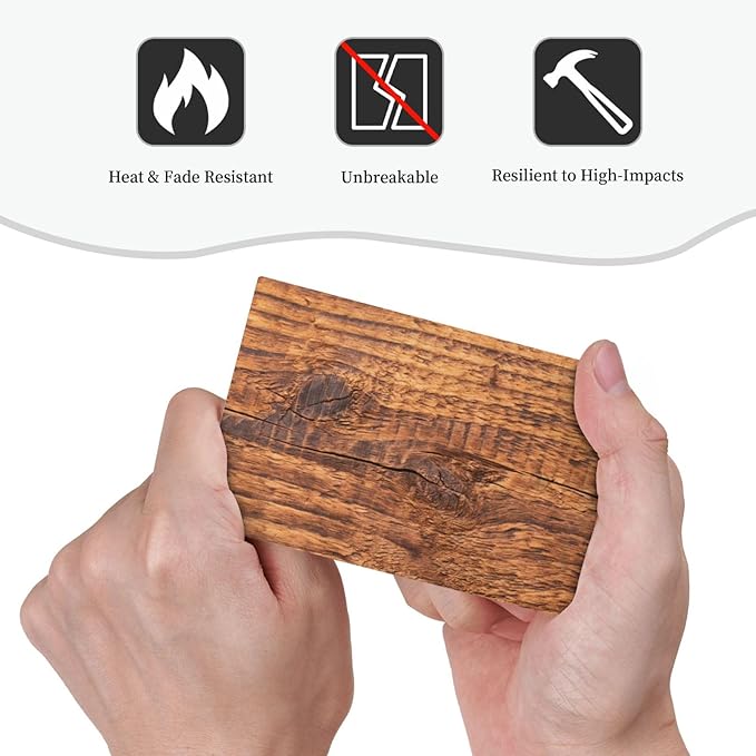 Brown Wood Grain Rustic Natural Burl Print Light Switch Cover Plate 1 Gang No Device Blank Electrical Wall Plates Faceplate Decorative Switch Plate Covers for Farmhouse Home Decor