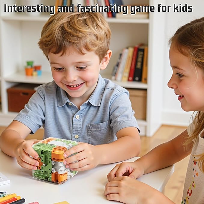 MSKOLER 3D Games Puzzle for Kids 3-5 8-12, Education Sensory Toys with Color-Match and Ball, Birthday Gift for Adults Kids 8 9+ Year Old Boy