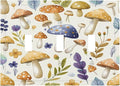 Boho Watercolor Mushroom Flowers Leaf Colorful Floral Decorative Switch Plates 3 Gang Wall Plate Triple Toggle Light Switch Cover Faceplate Electrical Wall Panels for Kids Room Nursery Decor