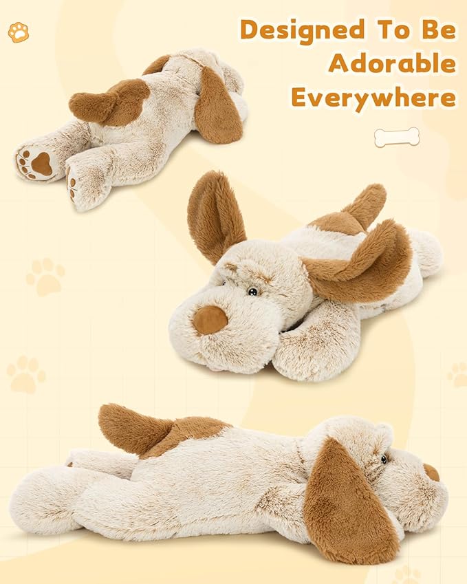 MaoGoLan Giant Dog Plush,31 inches Large Stuffed Animal Dog, Fluffy and Cuddly Stuffed Puppy Stuffed Animal Throw Pillow Toy Gift for Puppy Lover,Girls,Kids
