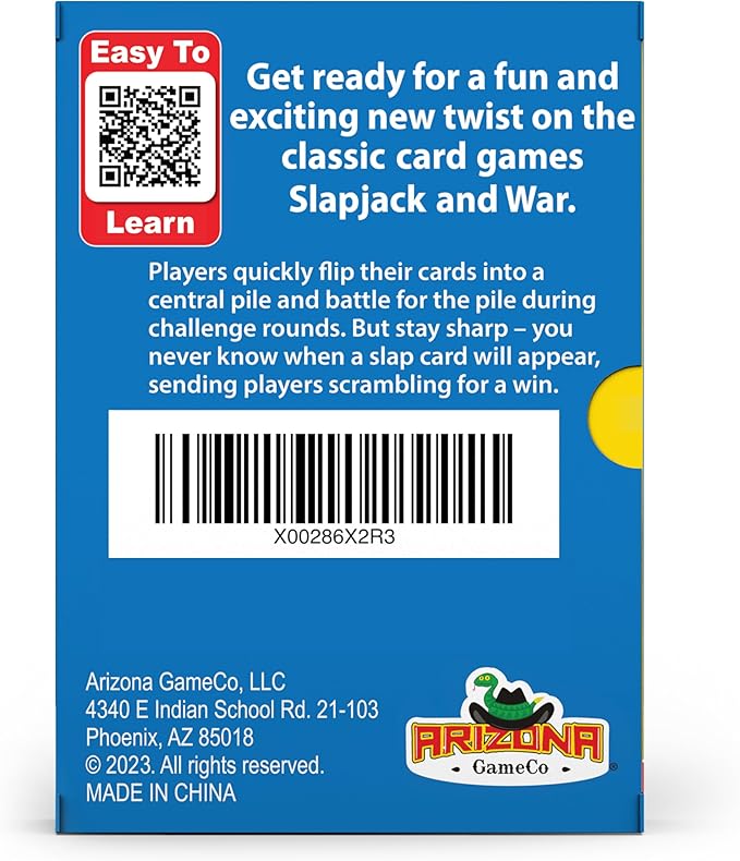 Arizona GameCo Smack it! Card Game for Kids – Fun and Easy to Learn – a Fun Game for Kids or Birthday Gift Idea – Boy or Girl Ages 6-12
