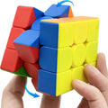 Speed Cube 3x3 Stickerless Smooth Turning Puzzle Box 56MM/2.2inch Educational Magic Cubes for Beginners Keeping Kids Busy Fidget Toy for Adults Colorful Design Gift Exercise Hand-Eye Coordination