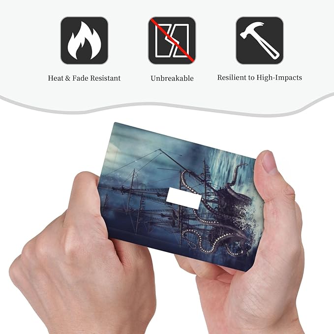 Octopus Ocean Kraken Nautical Pirate Ship 1 Gang Light Switch Covers Decorative Unique Single Toggle Wall Plate Switchcover Electrical Switchplate for Kitchen Bathroom Bedroom Decor
