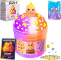 Dreamy Cloud Slime Kit – ASMR Slime for Kids (3-Tone Purple, Orange & Snow), Non-Sticky & Scented Cloud Dough, Dreamy Axolotl Charm & Beads, for Ages 5–12 & Teens, 7oz, MOOZ Magic