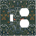 Wallplates Colorful Floral Boho Flower Plant Leaf 1 Toggle 1 Duplex Switch Plate Electrical Gfci Faceplate Decorative Light Switch Covers For Bed Room Living Room Decor