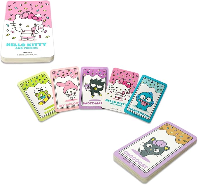 Hello Kitty Educational Memory Card Game Set - Matching Flash Cards with Stickers | Learning Toys for Kids