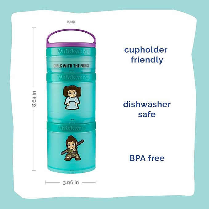 Whiskware Star Wars Stackable Snack Pack, Leia & Rey