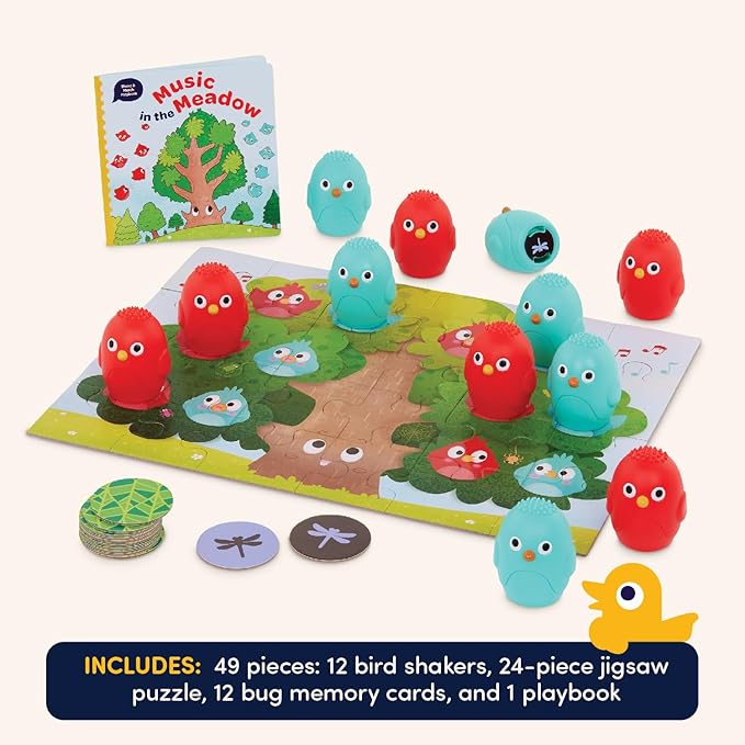 Battat Education – Montessori Memory Game Sound Shakers Toy for Toddlers – Educational Matching Game with Colorful Egg Shakers
