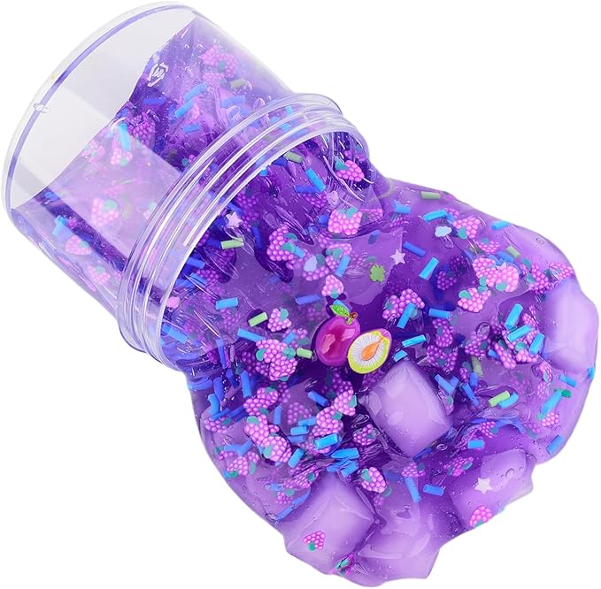 9 Pack Slime Kit - 3 Jelly Cube Crunchy, 3 Cloud, 3 Butter Slime - Soft Stretchy for Stress Relief, Birthday Gift, Kids Party Favors - Boys and Girls Toy