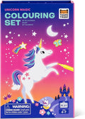Tiger Tribe Coloring Set - Unicorns, Activity Set for Kids, incl. Stickers & Markers Portable Storage Box, Perfect for Travel, Great Gift