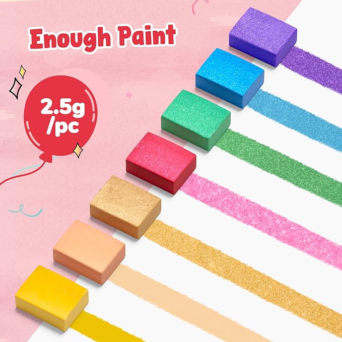 JoyCat Paint with Water Coloring Books, Art & Craft Activity, No Mess Art for Kids Ages 4-8, Craft Kits & Supplies, DIY Creative Activity, Gifts for Girls & Boys (Funfair)