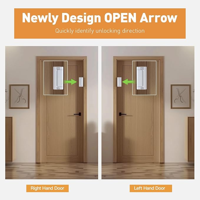 Home Security Door Reinforcement Lock, 2-Pack Upgraded White Front Door Locks for Kids Safety Withstand 800 lbs, Toddler Child Proof Door Lock, Extra Door Lock from Inside Prevent Unauthorized Entry