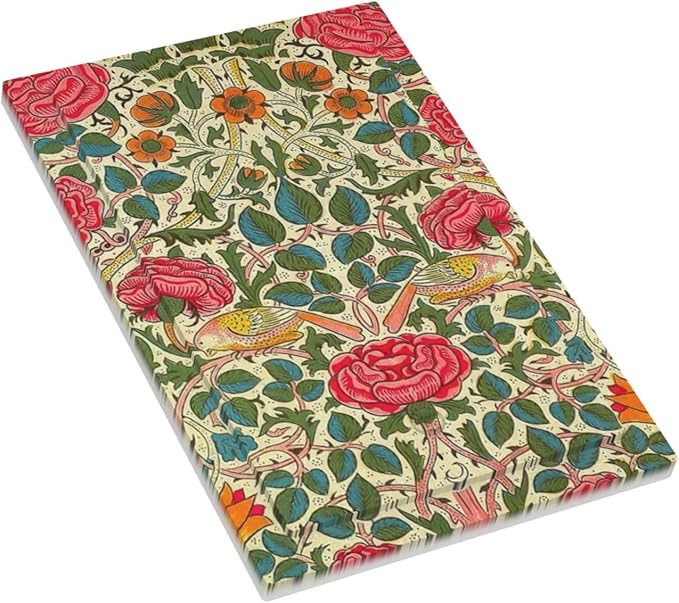 William Morris Roses Floral 1 Gang Light Switch Cover Electrical VintageTulip Flower Plant Bird No Device Wall Plate Switchplates Decorative for Country Bedroom Kitchen Living Room Decor