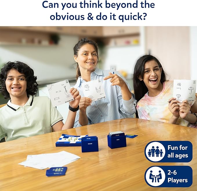 Skillmatics Card & Board Game - It Can't Be, Fast-paced Fun, Hilarious Drawing Game, Perfect For Families, Parties, and Game Nights, Race to Doodle, Gifts for Kids, Teens, Adults Ages 7, 8, 9, 10 & Up