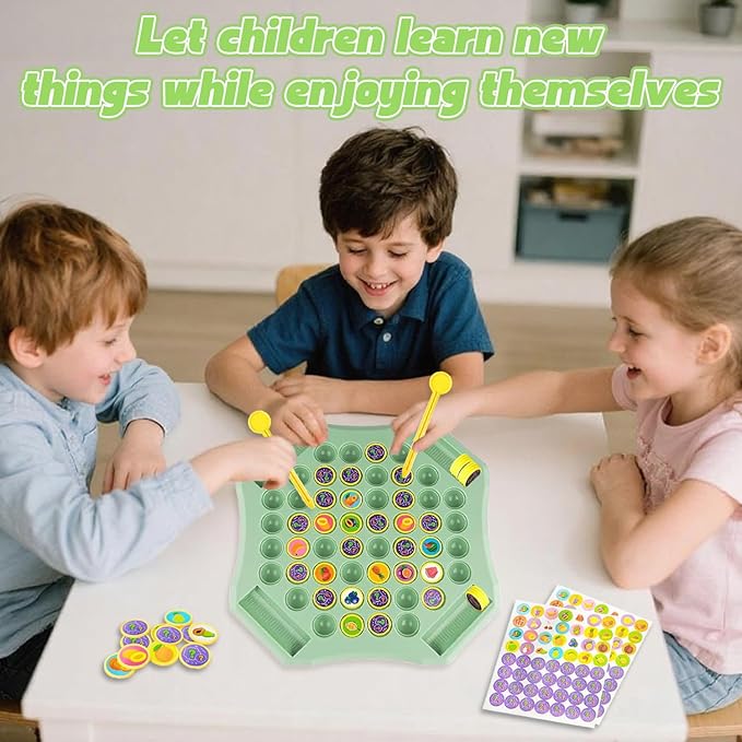 2026 Fruit Turn Around Chess Strategy Chess Game, DIY Fruit Matching Chess Boards,Chess Game for Kindergarten Gathering Activity