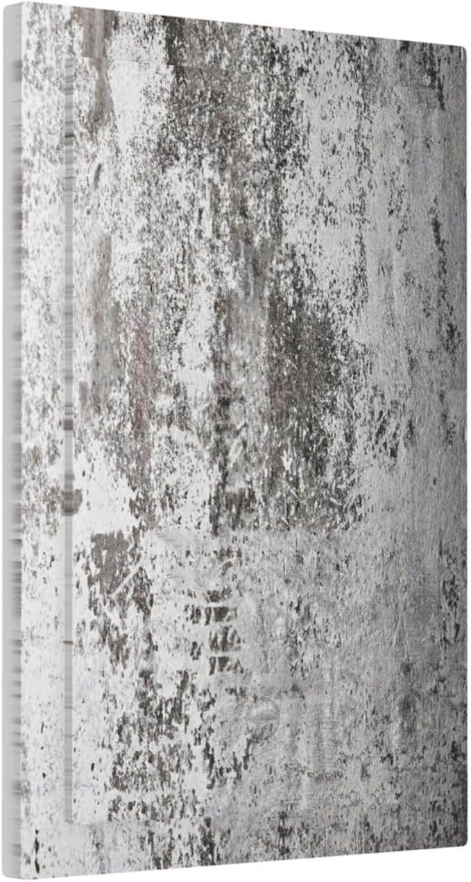Light Switch Cover Plate Gray White Speckled Weathered Concrete Wall 1 Gang Blank No Device Decorative Outlet Covers Electrical Wall Plate Switchplate for Bedroom Home Decor