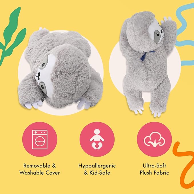 Lilly's Love Heatable & Coolable Lavender Scented Weighted Stuffed Animal - Microwavable Heatable Pad for Kids & Adults - Machine Washable Plushie - Calming Stuffed Animal for Anxiety
