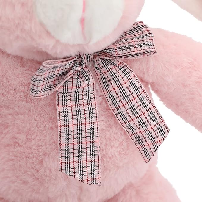 BENINY Easter Bunny Stuffed Animal 14" in Bulk, 3Pcs Cute Stuffed Bunny Rabbit Plush Toys Gift for Girls Kids, Grey/White/Pink
