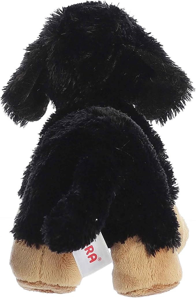 Aurora® Adorable Mini Flopsie™ Vienna™ Stuffed Animal - Mini Companions Ready for Playful Adventures - for Kids All Ages, Toddlers, Adults, and Families - Black 9 Inches