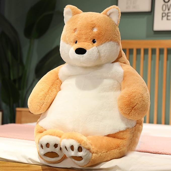 Shiba Inu Weighted Stuffed Animals, 17" 3.5 lbs Weighted Shiba Inu Dog Plush Toy Large Weighted Plush Animal Pillow Gifts for Boys and Girls