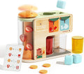 TOP BRIGHT Wooden Drink Dispenser Pretend Play Toys, Play Food Sets for Kids Kitchen with Cups, Juice Inserts, Ice Cubes, Montessori Toys for Boys Girls Capybara Gift Age 3+