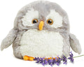 warmies Microwavable & Weighted Stuffed Animals, Owl - Heated Stuffed Animal Plushie for Warmth & Comfort - Cute Soft Plush Toys for Adults & Children (Boys, Girls, Babies & Toddlers)