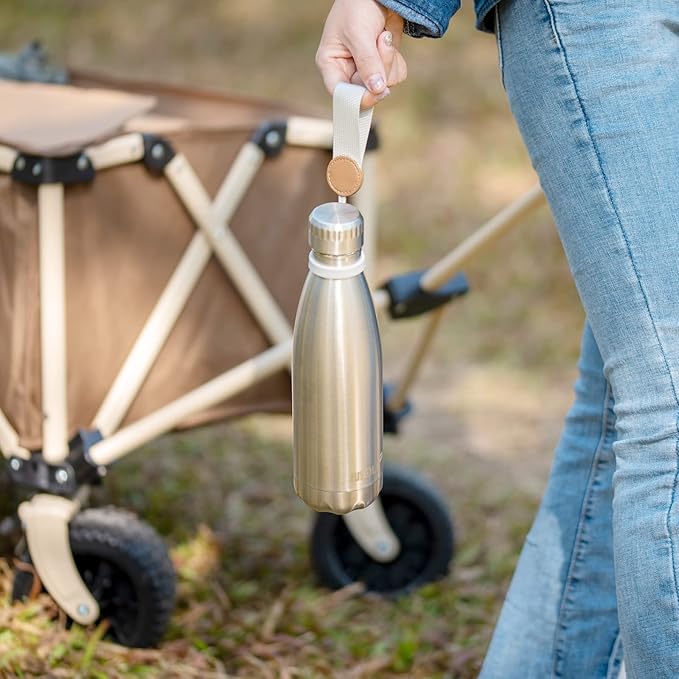 9 oz Water Bottle for Kids-Stainless Steel Vacuum Insulated Sports Flask Leak Proof Small Water Bottles for School (Silver)